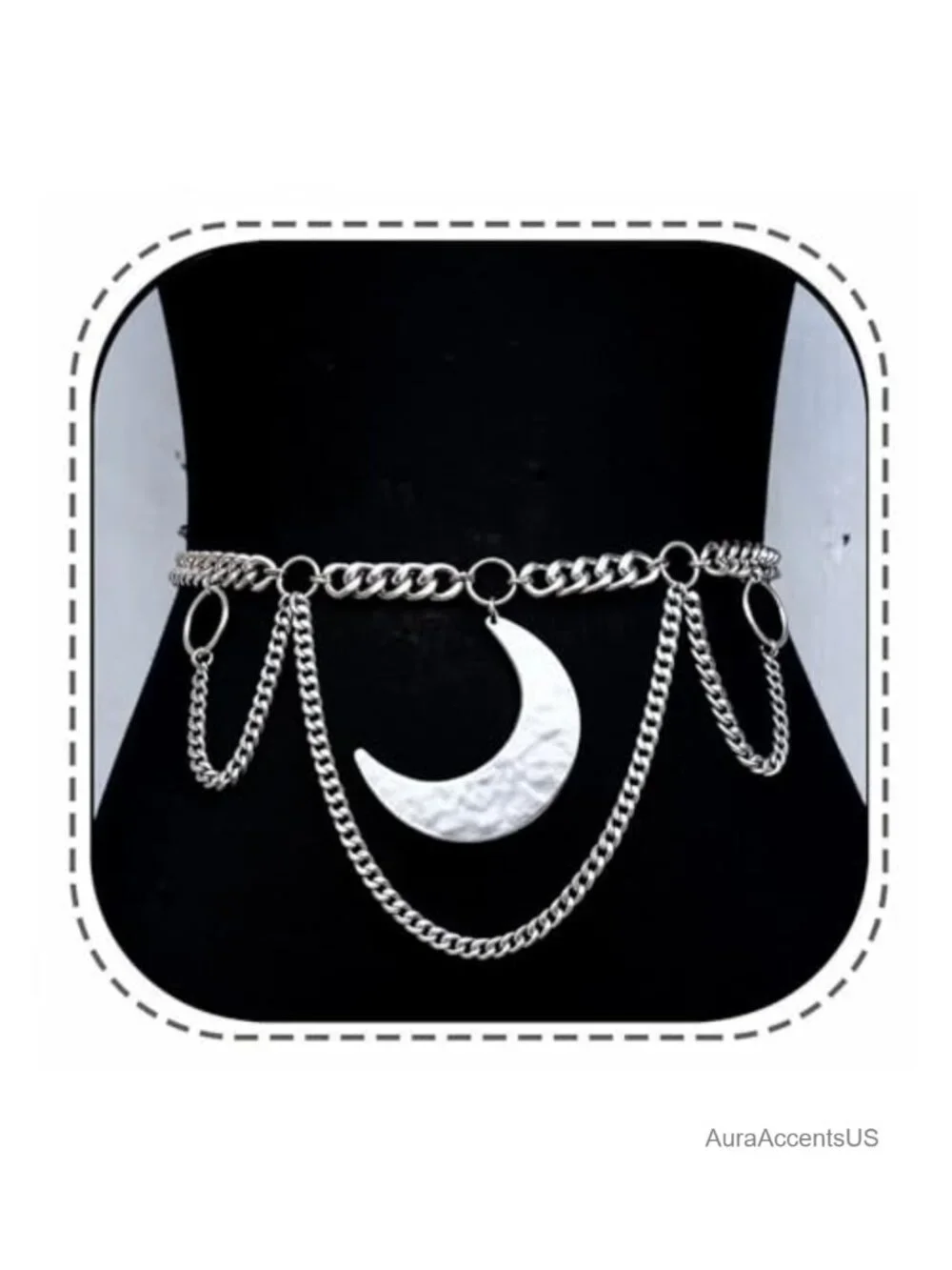 Layered Waist Chain Belt - Punk Gothic Crossover Body Chain Tassel